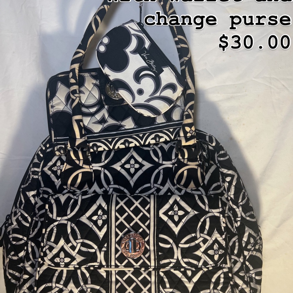 Vera Bradley Black and White Tote Bag
